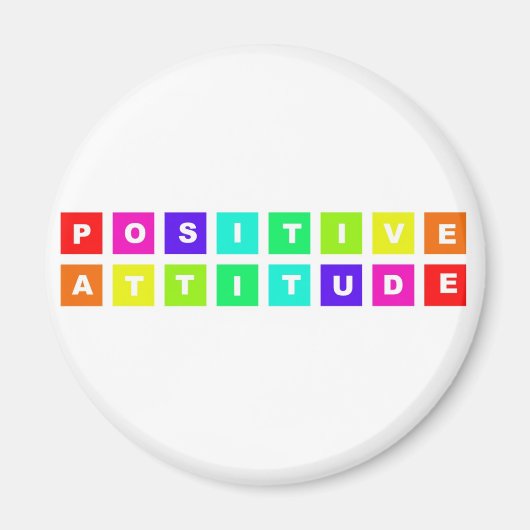 前向き態度 マグネット (正面)