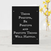 前向き生やる気を起こさせる考え引用文 カード (黄色い花)