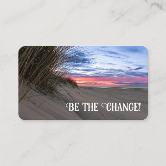 前向き生活態度やる気を起こさせる引用文 名刺 (正面)