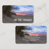 前向き生活態度やる気を起こさせる引用文 名刺 (正面/裏面)