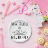 前向き考えて下さい及び前向きな事は起こります ペーパープレート (パーティー)