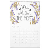 前向き考えのみ カレンダー (3月 2027)