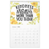 前向き考えのみ カレンダー (1月 2026)