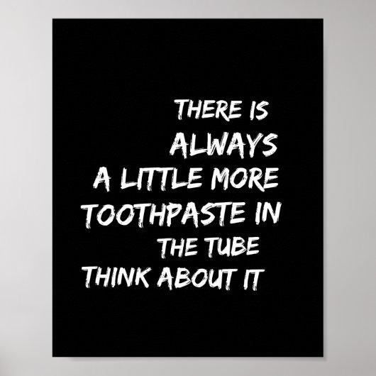 前向き考えの壁の装飾 – ユニーク引用文 ポスター (正面)