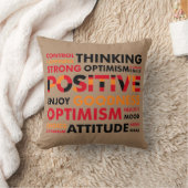 前向き考える態度 クッション (ブランケット)