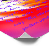 前向き考える ポスター (角)