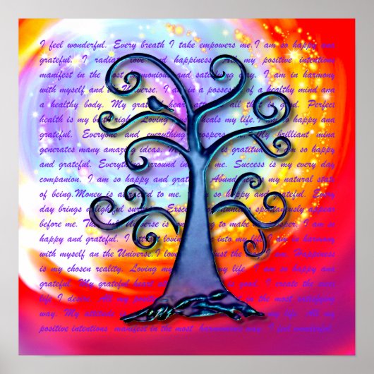 前向き考える ポスター (正面)