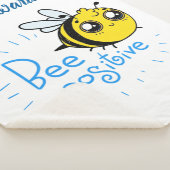 前向き考えるBee Cute 前向き Bee シェルパブランケット (3/4)