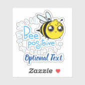 前向き考えるBee Cute 前向き Bee シール (シート)