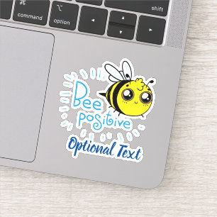 前向き考えるBee Cute 前向き Bee シール