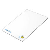 前向き考えるBee Cute 前向き Bee ノートパッド (アングル)