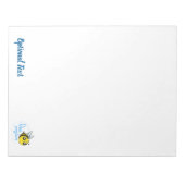 前向き考えるBee Cute 前向き Bee ノートパッド (正面)