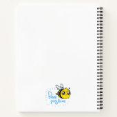 前向き考えるBee Cute 前向き Bee ノートブック (裏面)
