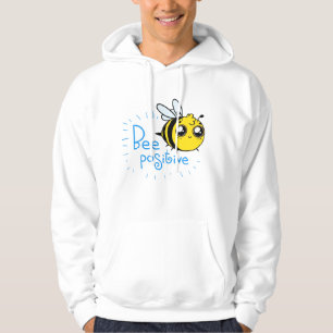 前向き考えるBee Cute 前向き Bee パーカ