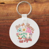 前向き考えs – 花を選ぶ キーホルダー (裏面)