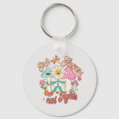 前向き考えs – 花を選ぶ キーホルダー (裏面)