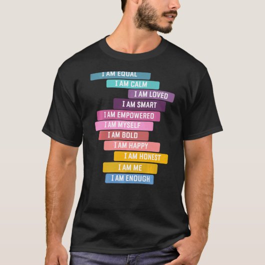 前向き肯定前向きことわざは良いA Tシャツ (正面)