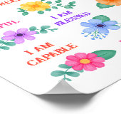 前向き肯定感動的日フローラ ポスター (角)