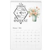 前向き肯定 カレンダー (2月 2026)