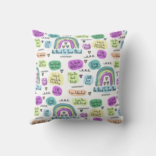 前向き肯定 クッション (裏面)