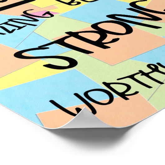 前向き肯定 ポスター (角)