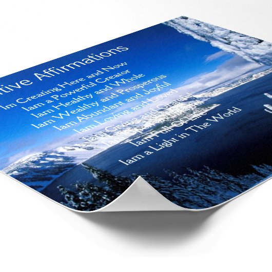 前向き肯定 ポスター (角)