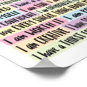 前向き肯定 ポスター (角)