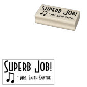 「前向き見事な仕事！」 フィードバックのスタンプ ラバースタンプ (押印)