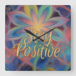 前向き スクエア壁時計