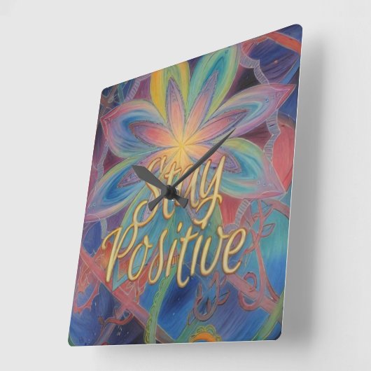 前向き スクエア壁時計 (傾斜)