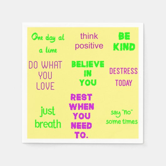 前向き スタンダードカクテルナプキン (正面)