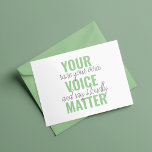前向きGreen Your Voice Matterモチベーション引用文<br><div class="desc">前向きGreen Your Voice Matterモチベーション引用文</div>