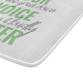 前向きGreen Your Voice Matterモチベーション引用文 カッティングボード (角)
