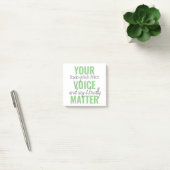 前向きGreen Your Voice Matterモチベーション引用文 ポストイット (オフィス)