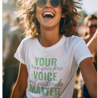 前向きGreen Your Voice Matterモチベーション引用文