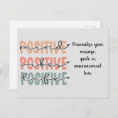 前向きMind Vibes Life Announcementはがき 案内ポストカード (正面/裏面)