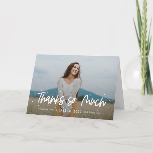 前向きOutlook編集可能カラーサンキューカード サンキューカード (正面)