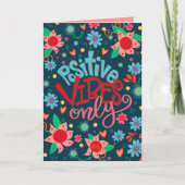 前向きVibesのみおもしろいフローラ明インスパイアるい カード (正面)