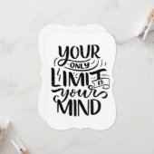 前向きVibes – あなたの唯一の限界はあなたの心である カード (正面/裏面インサイチュ)