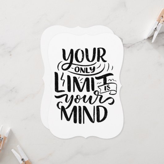前向きVibes – あなたの唯一の限界はあなたの心である カード (正面/裏面インサイチュ)