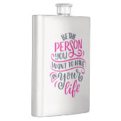 前向きVibes – 自分が持ちたい人になれ フラスク (右)