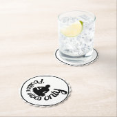 前向きVibes Only Zen Mindness ペーパーコースター (インサイチュ)