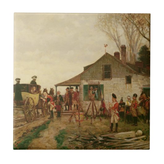 前哨を渡すこと タイル (正面)