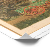 前哨地に到着するワゴン列車(1838A) ポスター (角)