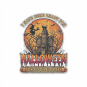 前回のホーンテッドハウスで飛ぶ魔女以来のハロウィン_1 シール (正面)