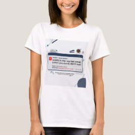 前回のメール参照 ビジネスユーモア オフィス 引用符 Tシャツ