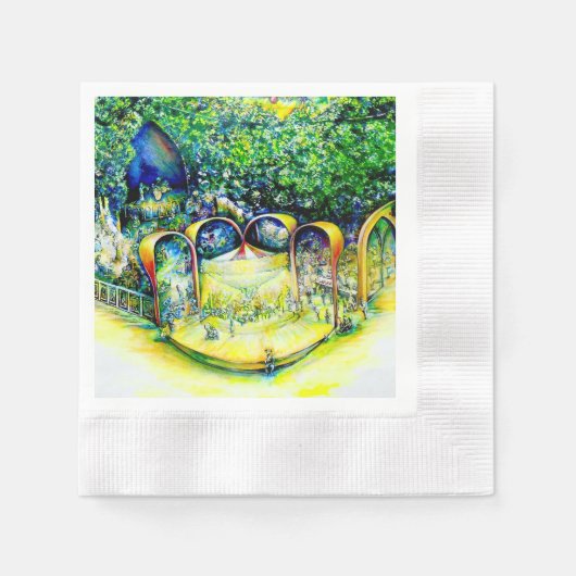 前回の初めではない 縁ありカクテルナプキン (正面)