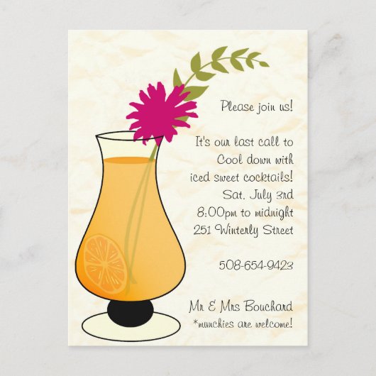 前回の招待 インビテーションポストカード (正面)