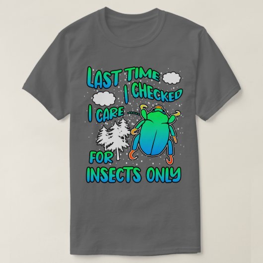 前回Eを確認した時に昆虫のみ Tシャツ (デザイン正面)