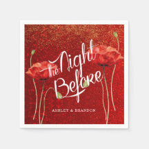 前夜のエレガントなグリッター ナプキン